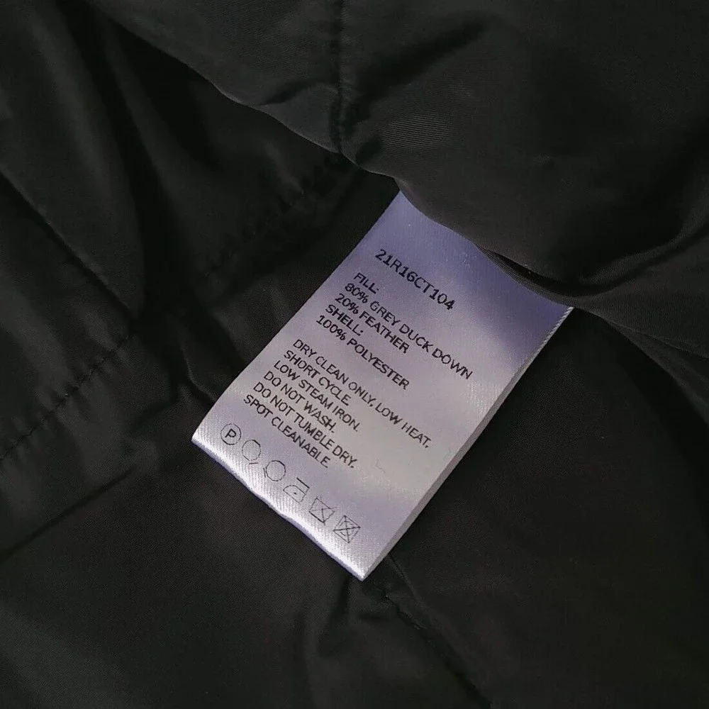 NAP Hooded Drawstring Duck Down Parka Women Large - Picture 10 of 11